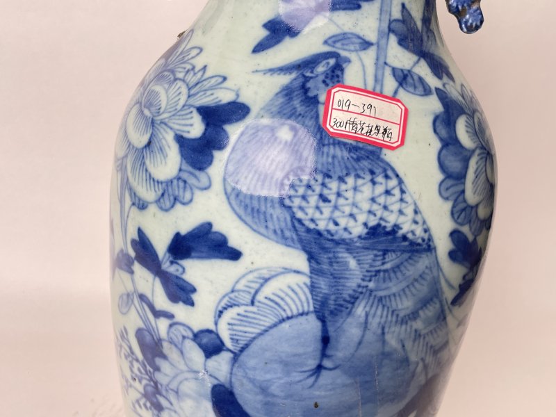 清 300件青花花鸟纹嫁妆瓶 - 图5