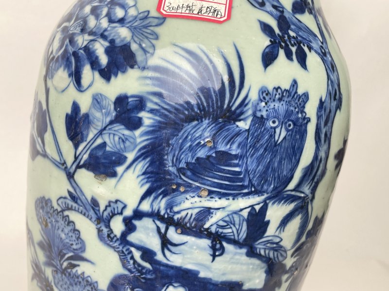 清 300件青花花鸟纹嫁妆瓶 - 图7