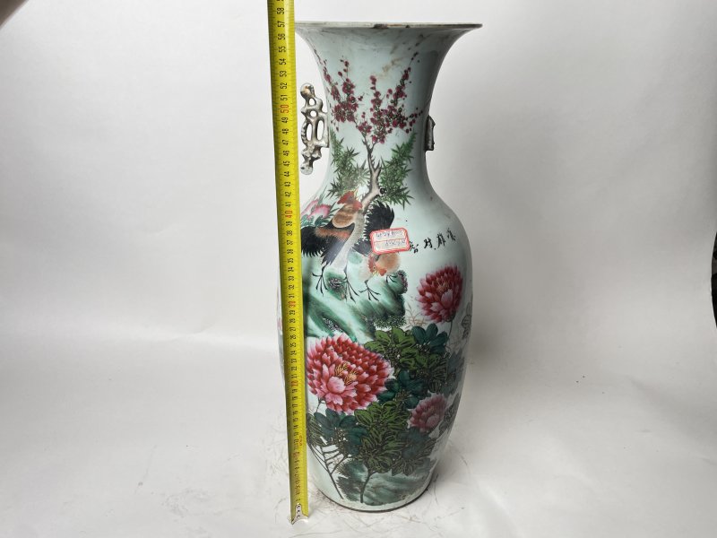 民国 300件粉彩花鸟纹嫁妆瓶 - 图11