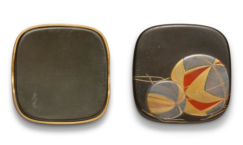 A SMALL LACQUER KOGO (INCENSE CONTAINER)  JAPAN, MEIJI PERIOD (LATE 19TH-EARLY 20TH CENTURY), SIGNED ZESHIN (SHIBATA ZESHIN; 1807-1891)