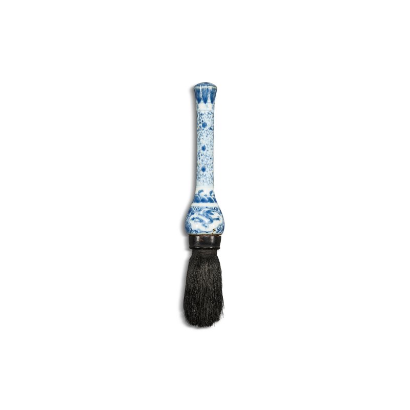 清 青花龍紋筆管  QING DYNASTY (1644-1911) - 图2