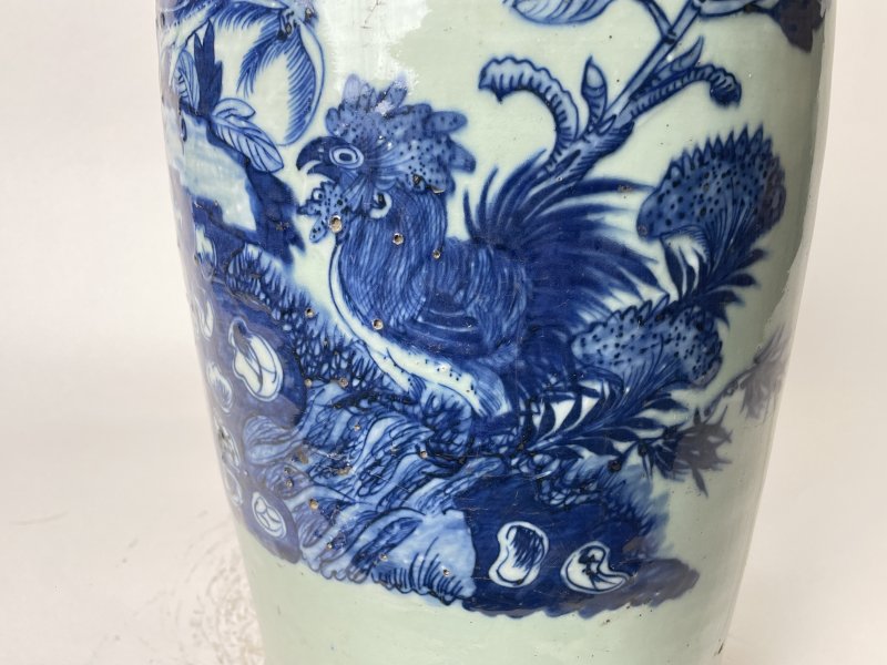 清 300件青花花鸟纹嫁妆瓶 - 图8