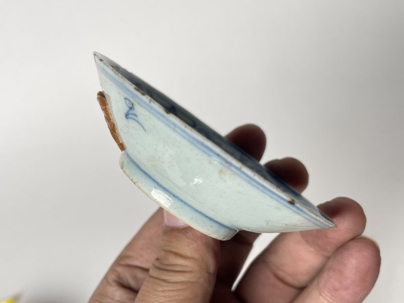 清 缠枝莲纹小盘一对 - 图11