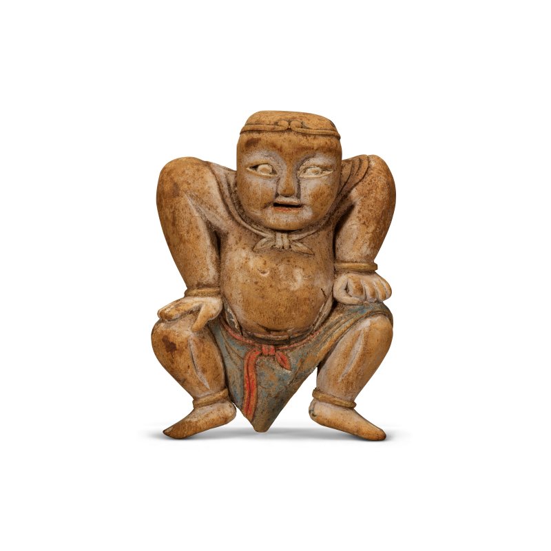 元 木雕彩繪天王像一組六件  YUAN DYNASTY (1279-1368) - 图4
