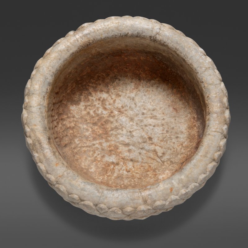 A WHITE MARBLE 'LOTUS' JARDINIÉRE  CHINA, YUAN-EARLY MING DYNASTY (1279-1644) - 图4