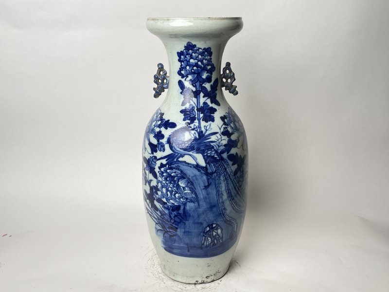 清 300件青花花鸟纹嫁妆瓶 - 图1