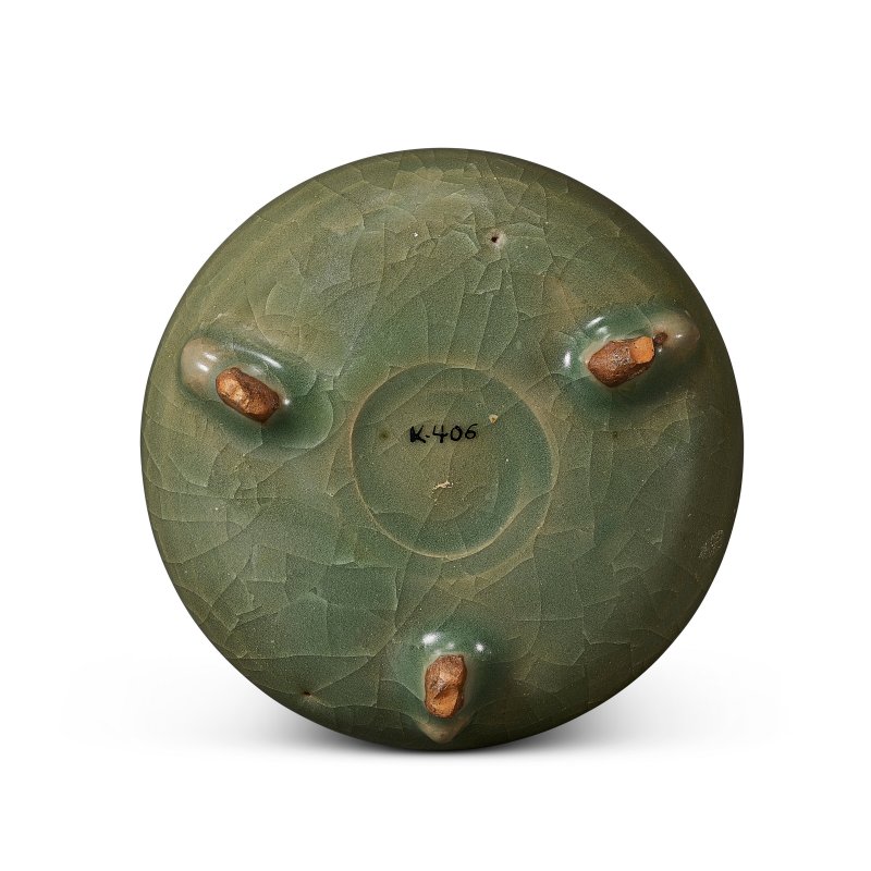 A GREEN JUN TRIPOD CENSER  CHINA, JIN DYNASTY (1115-1234) - 图3