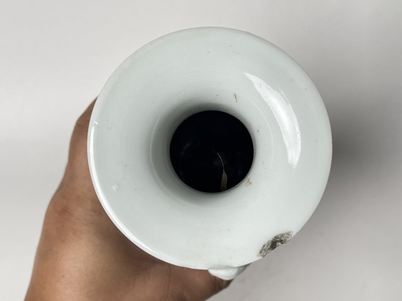 民国 粉彩黛玉葬花双耳瓶 - 图6