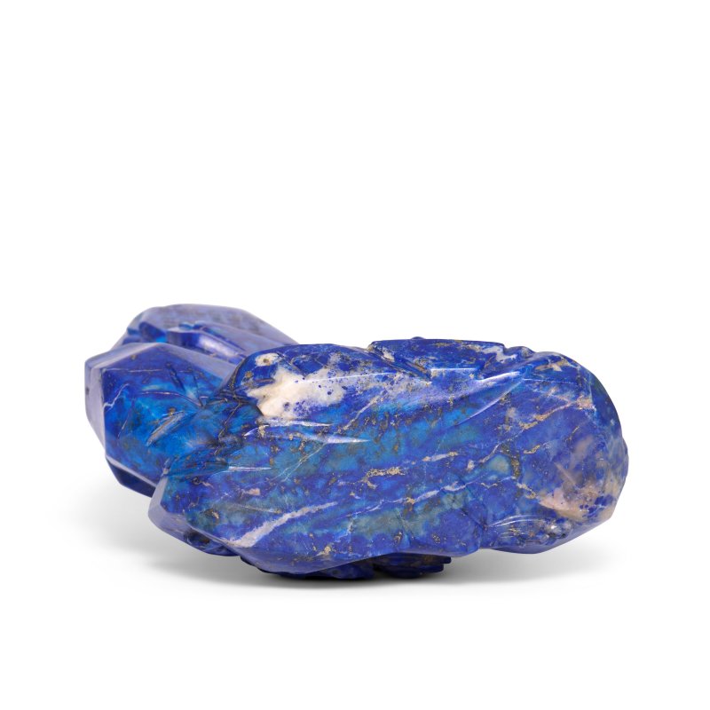 AN INSCRIBED LAPIS LAZULI 'LUOHAN' BOULDER  CHINA, QING DYNASTY, QIANLONG PERIOD (1736-1795) - 图5