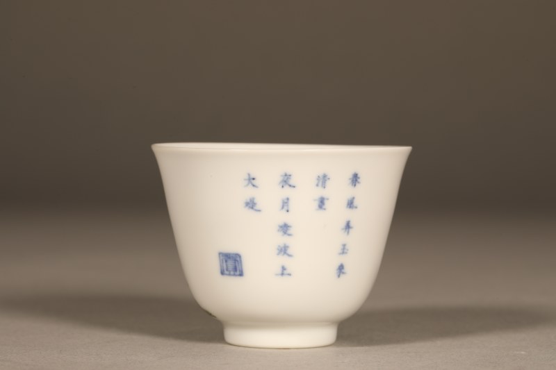 清康熙 五彩花神杯 - 图5