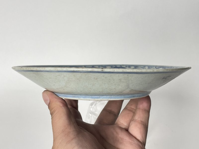 清 青花缠枝莲纹盘 - 图5