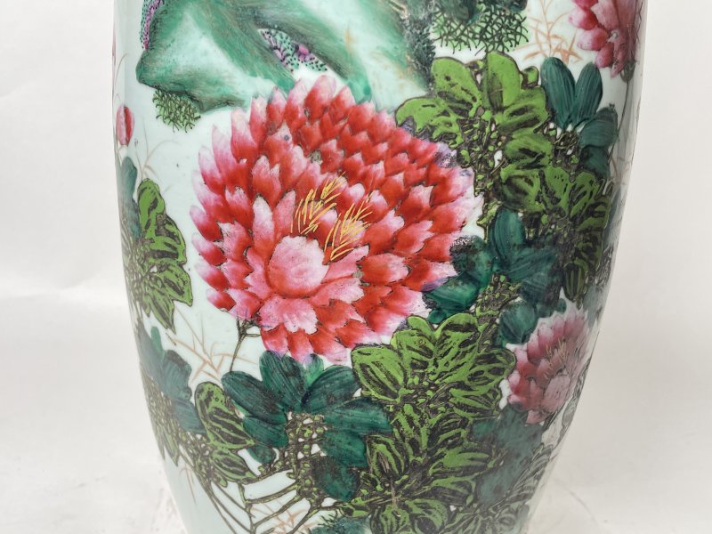 民国 300件粉彩花鸟纹嫁妆瓶 - 图6