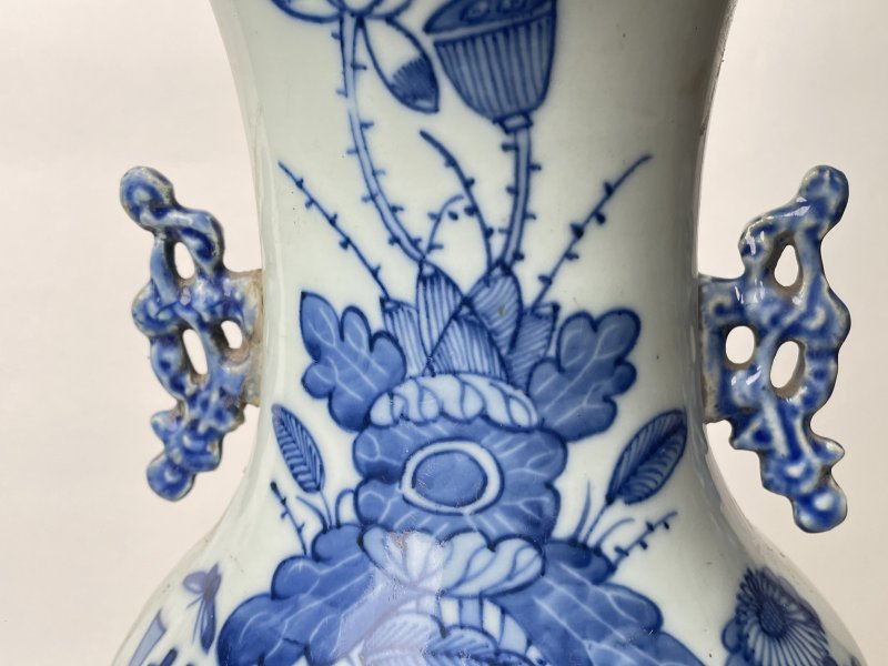 清 300件青花杂宝花卉纹嫁妆瓶 - 图6