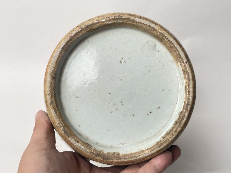 清 青花双鹤纹罐 - 图10