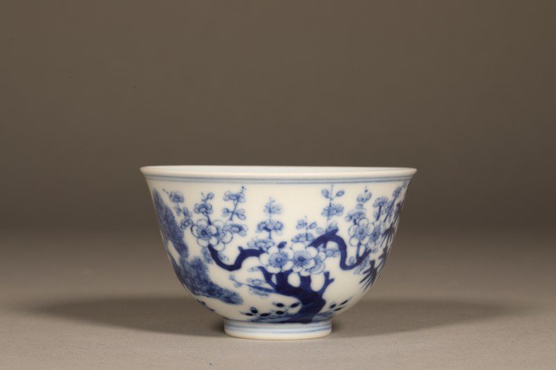 清光绪 青花松竹梅碗 - 图6