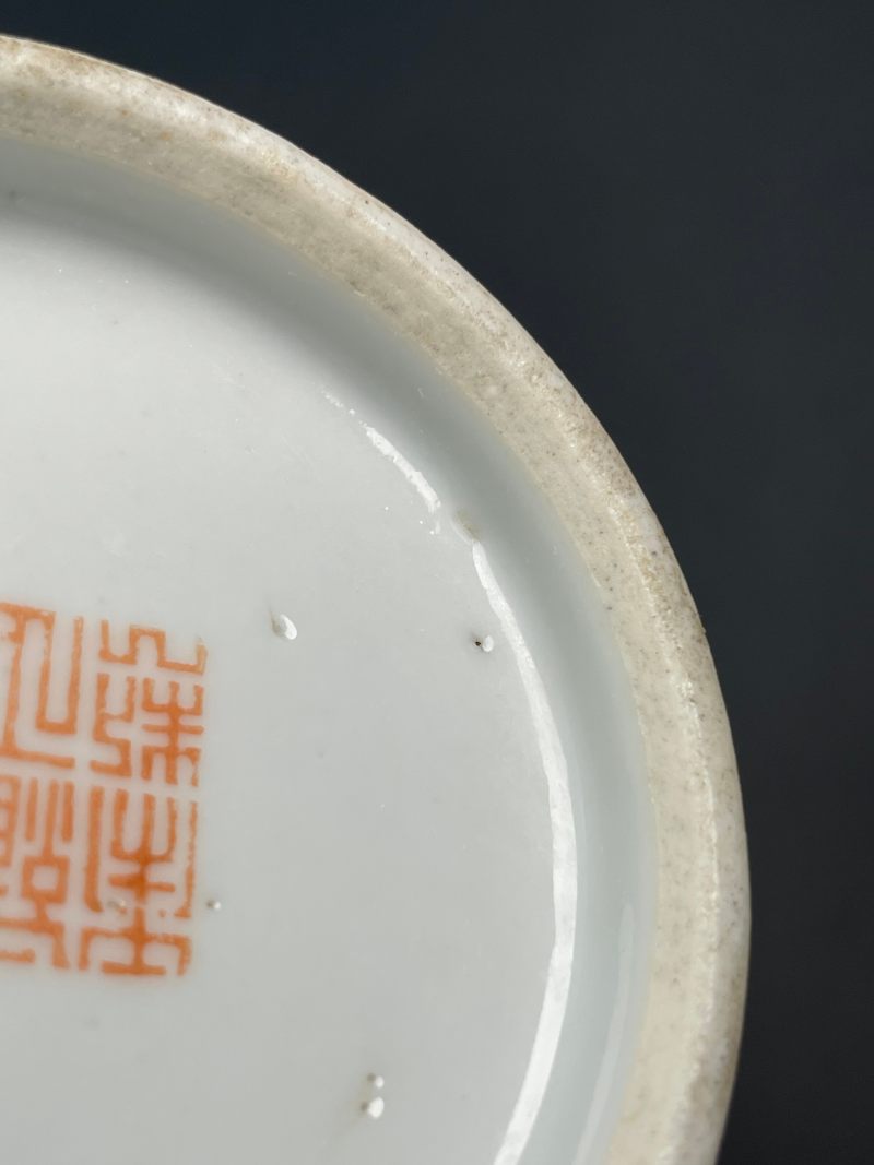 清光绪 粉彩花鸟纹胆瓶 - 图17