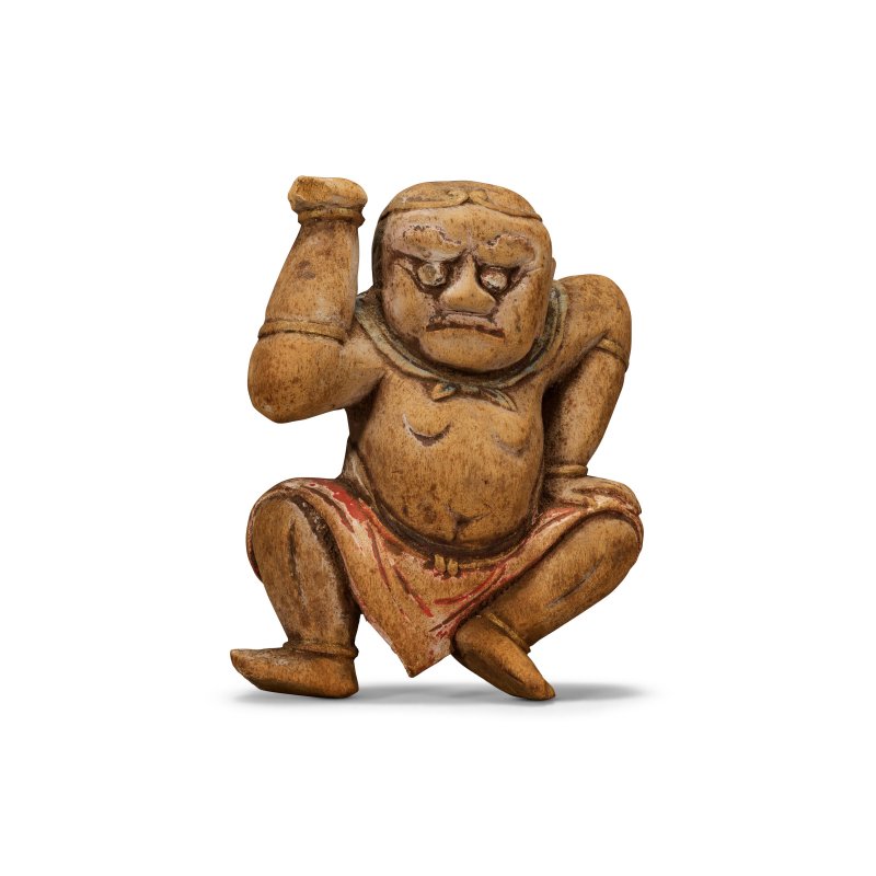 元 木雕彩繪天王像一組六件  YUAN DYNASTY (1279-1368) - 图6