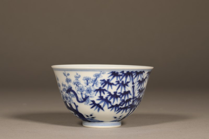 清光绪 青花松竹梅碗 - 图7