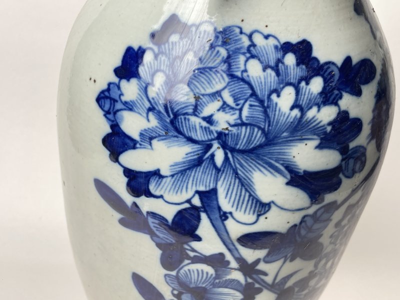 清 300件青花花鸟纹嫁妆瓶 - 图5