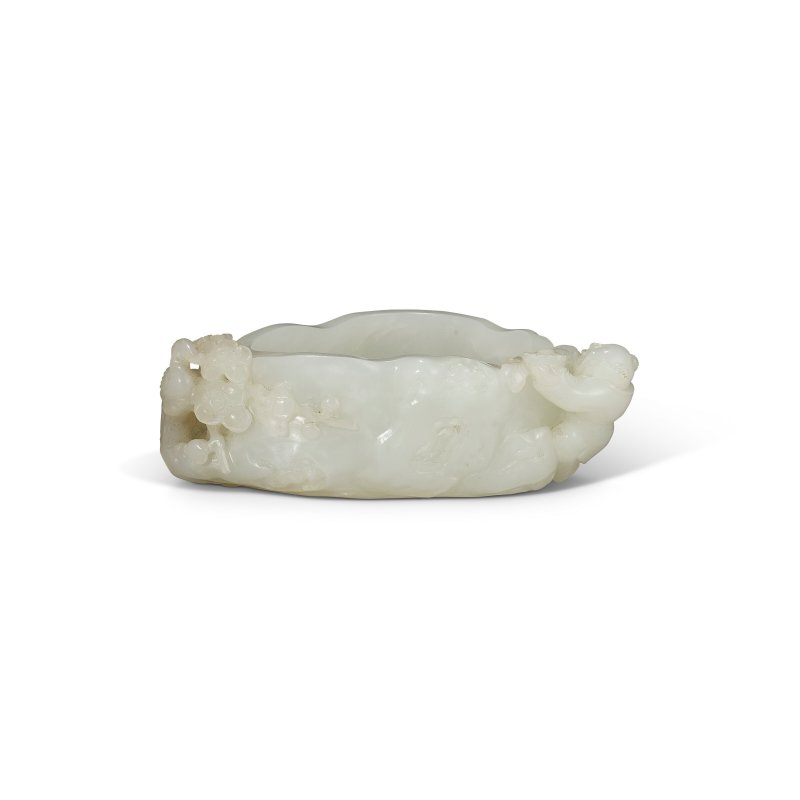 清十八世紀 白玉童子筆洗  QING DYNASTY, 18TH CENTURY - 图1