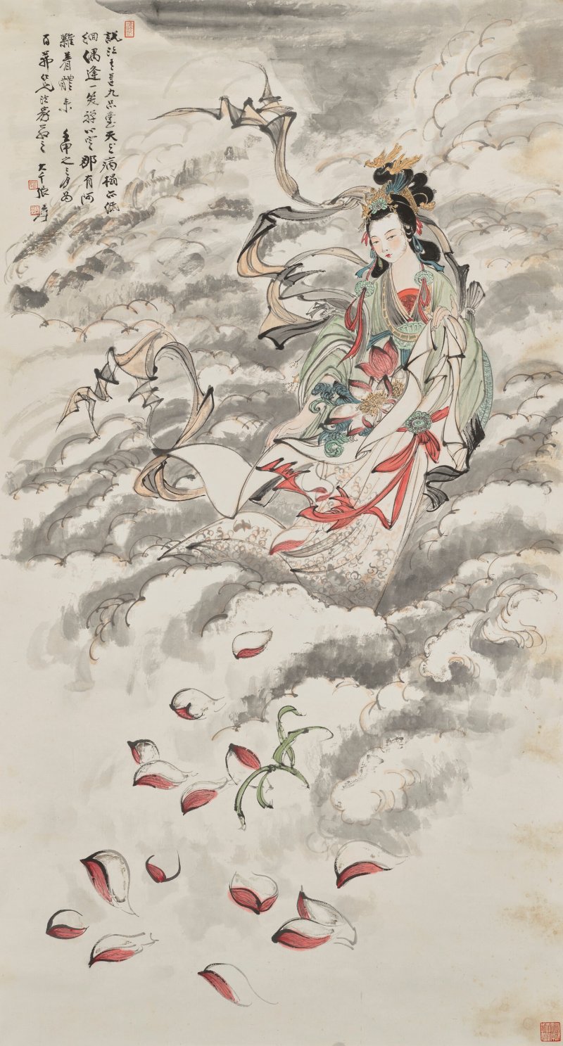 ZHANG DAQIAN (1899-1983)  Flying Deity