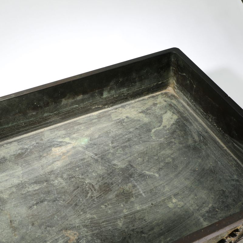 清 铜海水纹四方大盆 - 图6