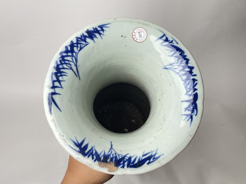 清 300件青花山水人物嫁妆瓶 - 图9