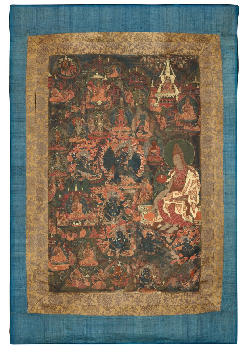 A THANGKA FROM THE LIFE STORY OF TSONGKHAPA  TIBET, 18TH CENTURY - 图2
