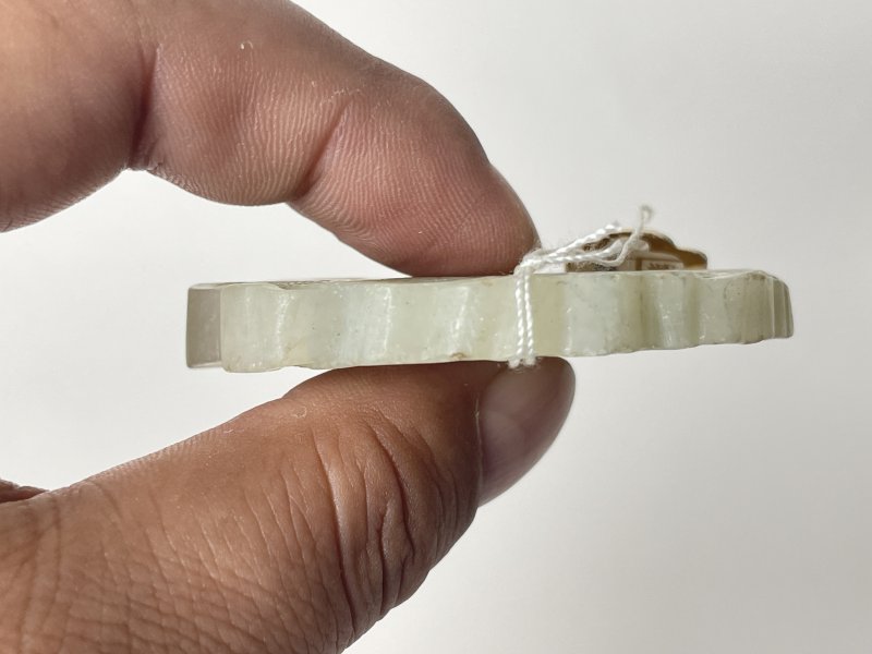 清 白玉双鱼牌 - 图7
