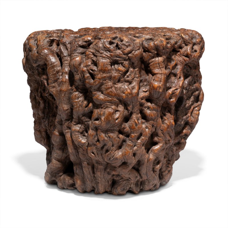 A ROOTWOOD STOOL  CHINA, QING DYNASTY, 18TH CENTURY - 图3