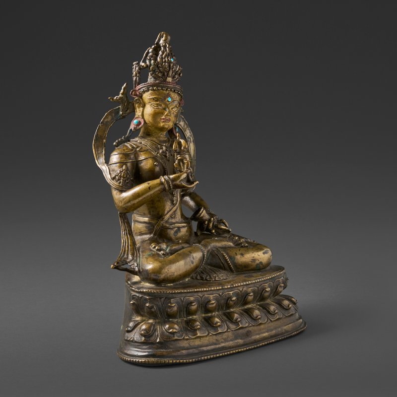 A BRASS FIGURE OF VAJRASATTVA  TIBET, 12TH-13TH CENTURY - 图2