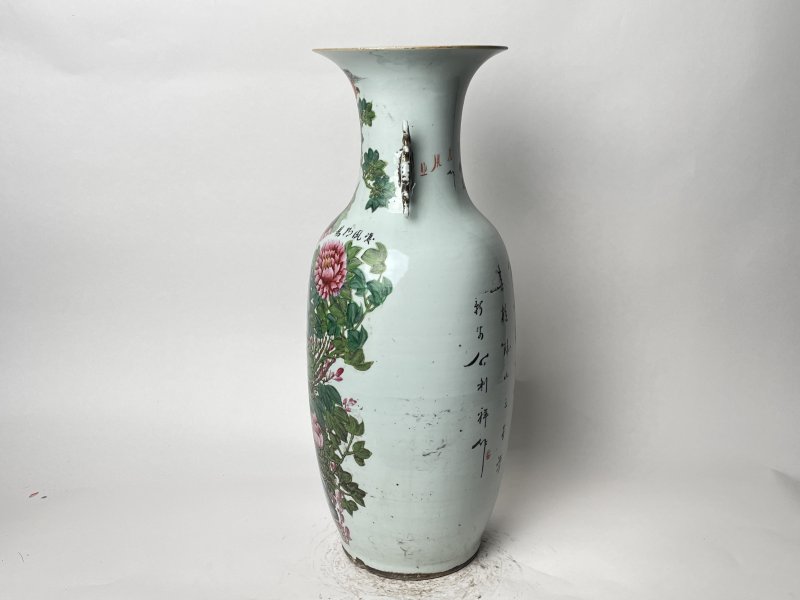 民国 300件粉彩花鸟纹嫁妆瓶 - 图2