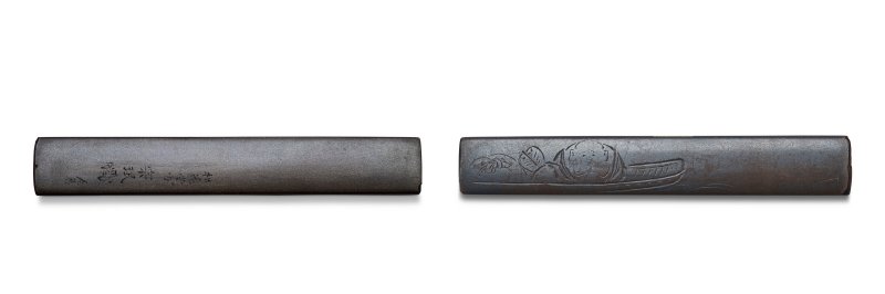 A LACQUERED-METAL KOZUKA (HANDLE FOR A SMALL UTILITY KNIFE)  JAPAN, EDO PERIOD (MID-LATE 19TH CENTURY), SIGNED ZESHIN (SHIBATA ZESHIN; 1807-1891)