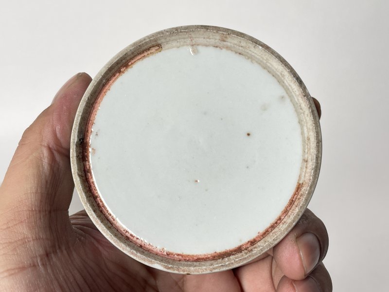 清 粉彩人物纹印盒 - 图12