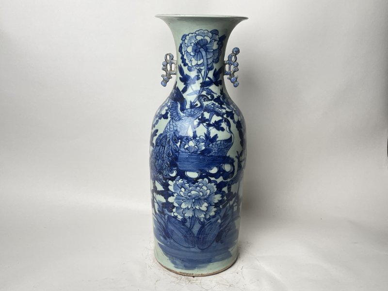 清 300件青花花鸟纹嫁妆瓶 - 图1