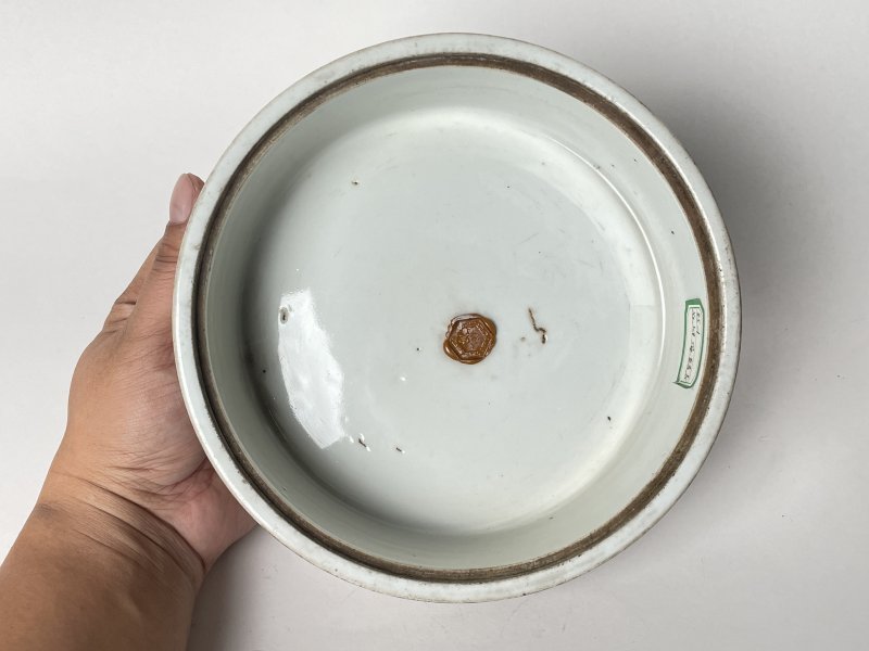 清 粉彩花鸟纹一品锅 - 图5