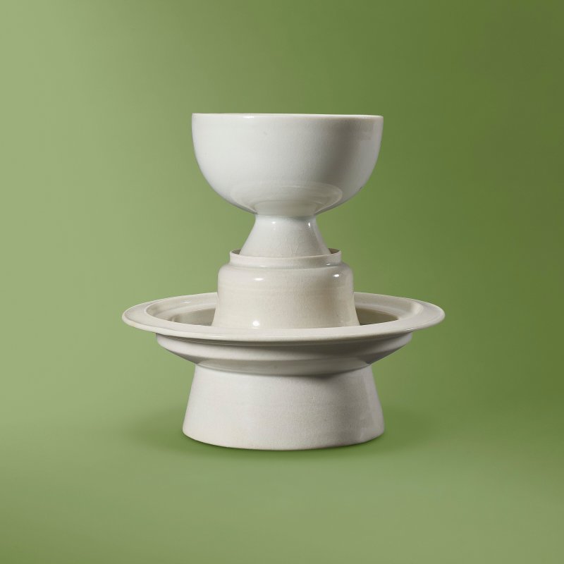 A QINGBAI STEM CUP AND CUP STAND  CHINA, NORTHERN SONG DYNASTY (960-1127) - 图1
