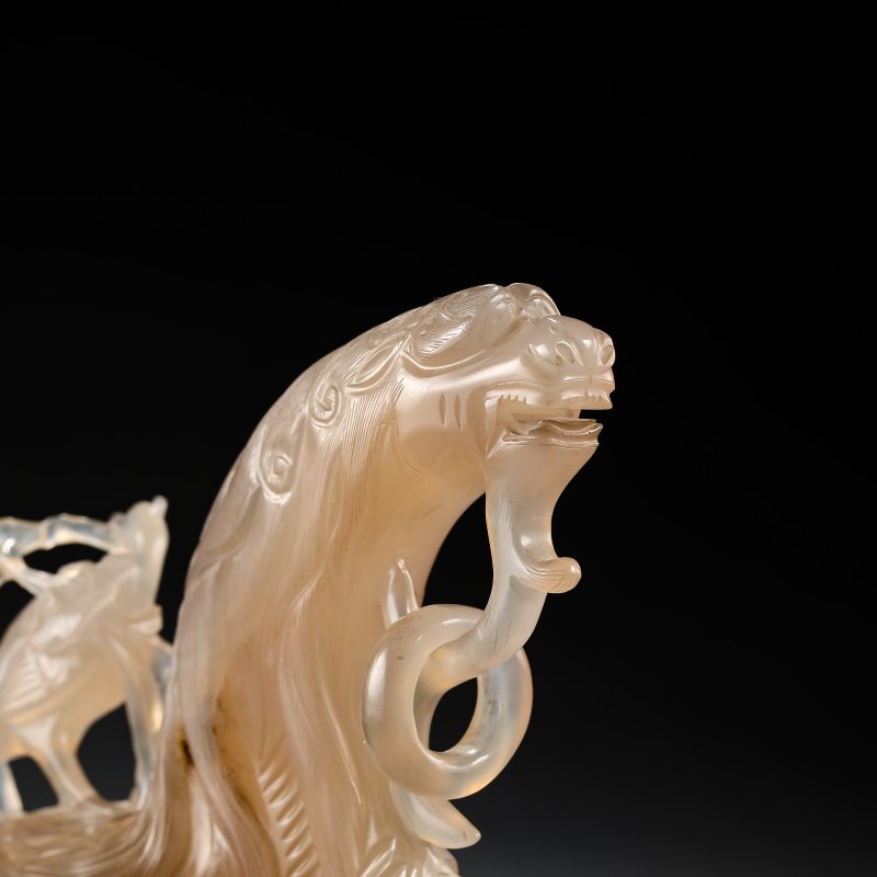 清乾隆 “永寿之宝”款冰糖玛瑙赑屃砚滴 - 图7
