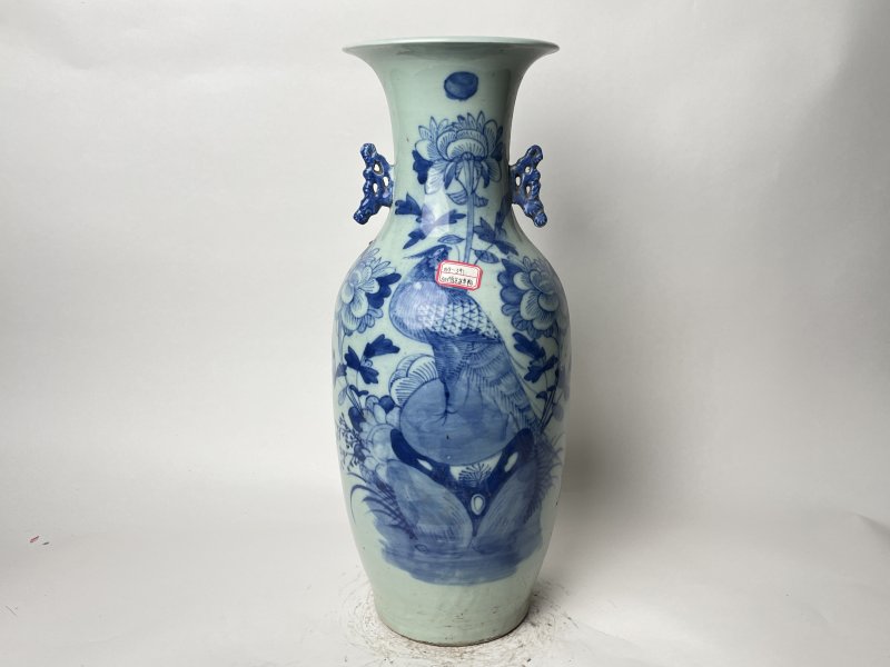 清 300件青花花鸟纹嫁妆瓶 - 图1