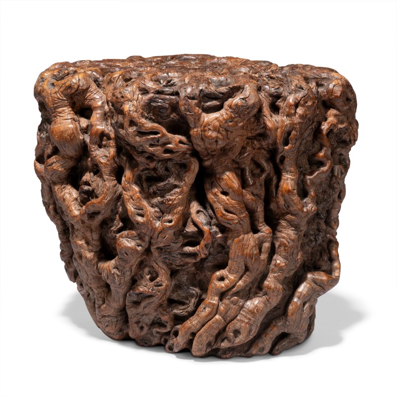 A ROOTWOOD STOOL  CHINA, QING DYNASTY, 18TH CENTURY - 图4