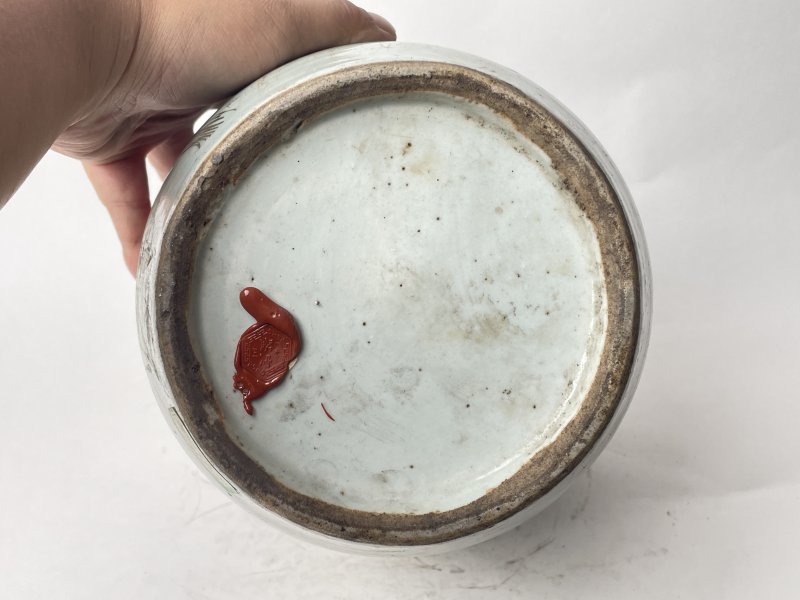 民国 粉彩花鸟纹罐 - 图6