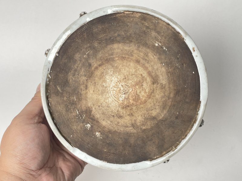清 粉彩花鸟纹一品锅 - 图6
