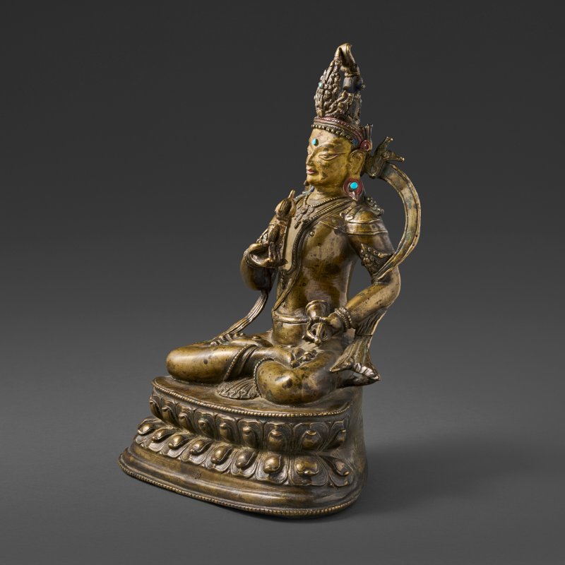 A BRASS FIGURE OF VAJRASATTVA  TIBET, 12TH-13TH CENTURY - 图3