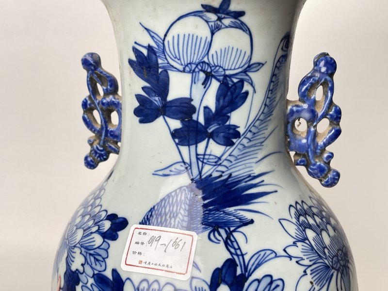 清 150件青花花鸟纹嫁妆瓶 - 图5