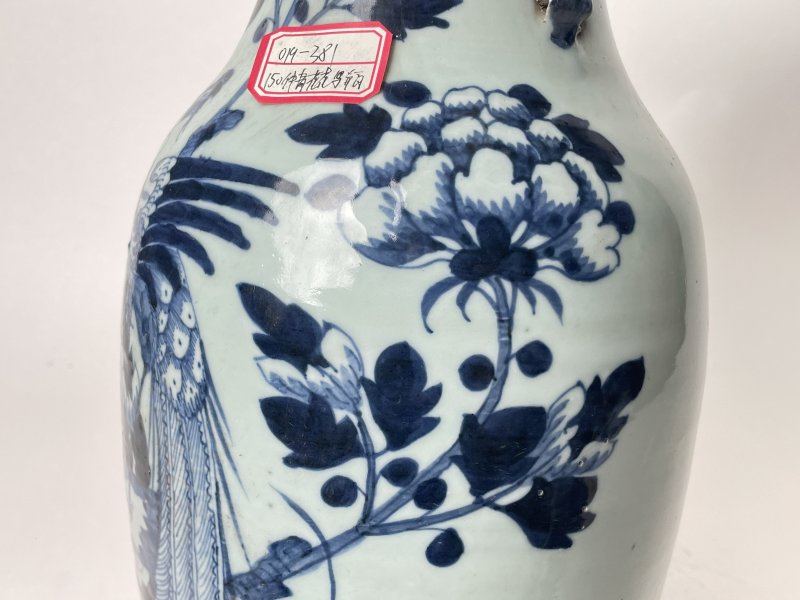 清 150件青花花鸟纹嫁妆瓶 - 图7