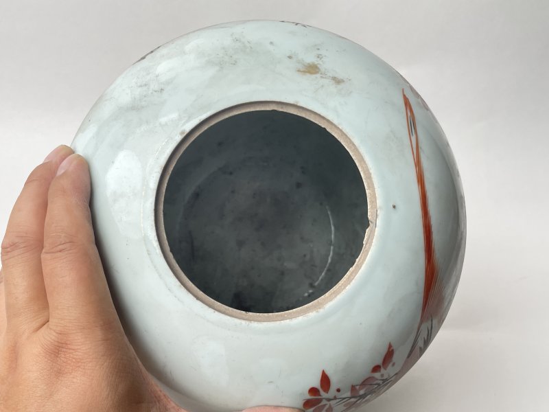 民国 粉彩花鸟纹罐 - 图5