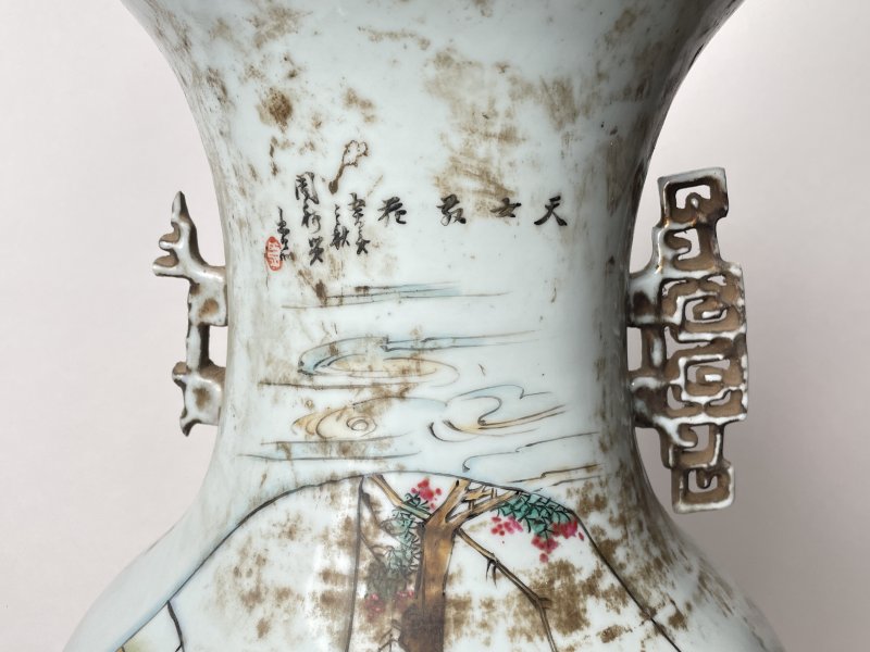 民国 300件粉彩天女散花嫁妆瓶 - 图6