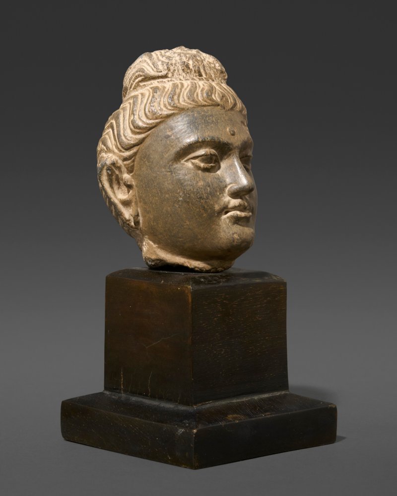 A GREY SCHIST HEAD OF BUDDHA  GANDHARA, 2ND-4TH CENTURY - 图2