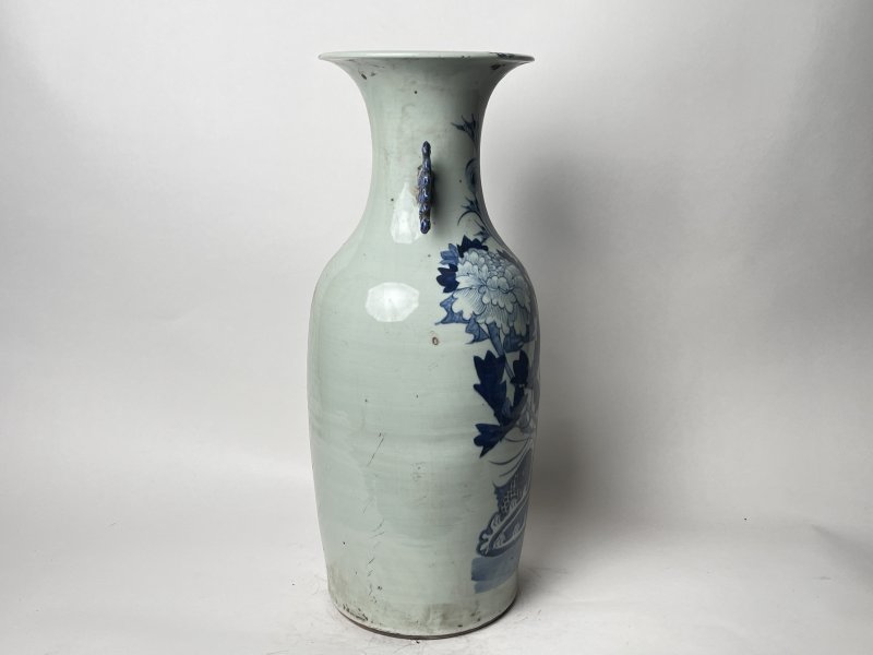 清 300件青花凤穿花嫁妆瓶 - 图4