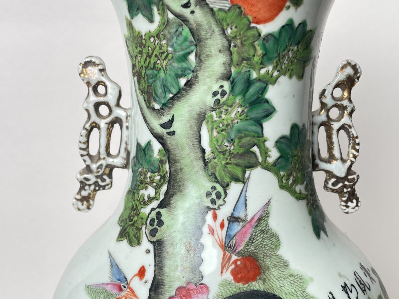 民国 300件粉彩花鸟纹嫁妆瓶 - 图5